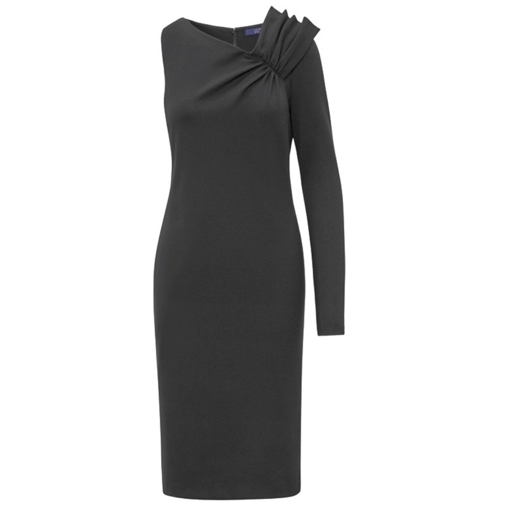 W by Worth Elegant One-shoulder Sheath Dress NWT